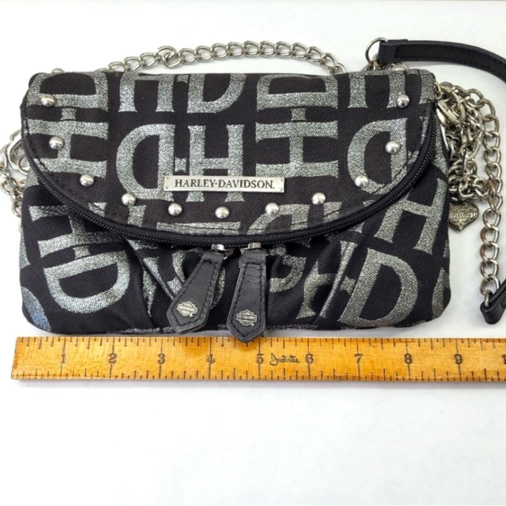 Harley-Davidson Crossbody Bag Purse
Silver & Black w/ Charms